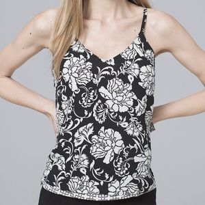 REVERSIBLE FLORAL/GEOMETRIC CAMI WHBM